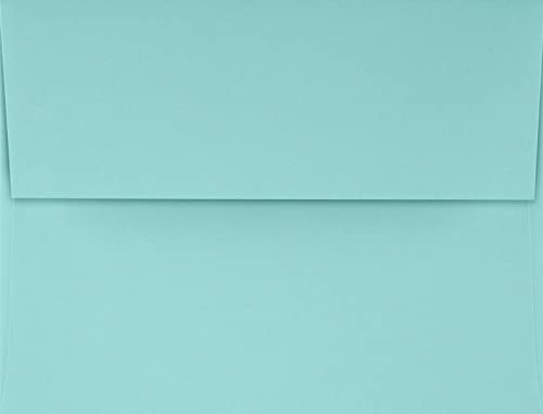 LUXPaper A2 Invitation Envelopes | Peel & Press | 4 3/8" x 5 3/4" | Seafoam Blue | 80lb. Text | 1,000 Qty