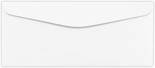 LUXPaper #10 Classic Crest Business Envelopes | Commercial Flap | 4 1/8" x 9 1/2" | Avon Brilliant White | 70lb. Text | 1,000 Qty