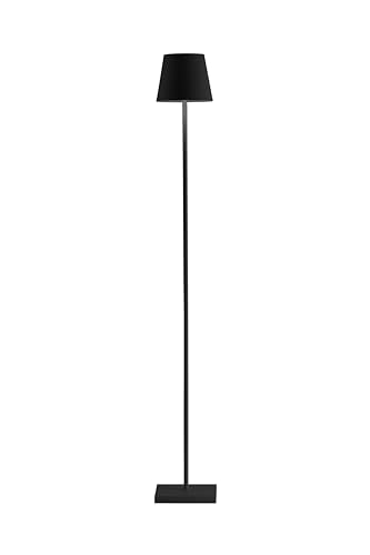 Zafferano, Poldina L Floor, Rechargeable Cordless Floor Lamp, Black
