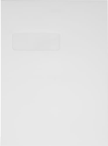LUXPaper 9 x 12 Open End Window Envelopes | Peel & Press | White Linen | 80lb. Text | 250 Qty