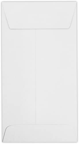 LUXPaper #7 Coin Envelopes | 3 1/2" x 6 1/2" | Bright White | 24lb. Text | 1,000 Qty