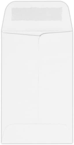 LUXPaper #1 Coin Envelopes, 2 1/4" x 3 1/2", 24lb. White Wove, 2,400 Pack