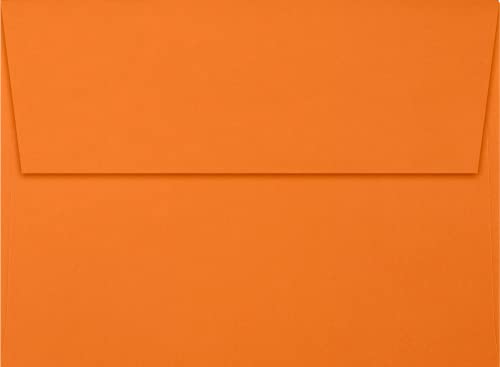 LUXPaper A6 Invitation Envelopes | Peel & Press | 4 3/4" x 6 1/2" | Mandarin Orange | 80lb. Text | 250 Qty