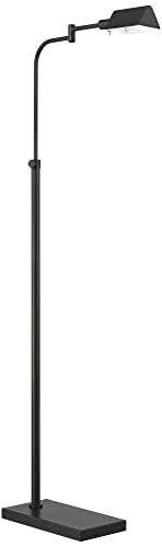Keegan Dark Bronze Adjustable Swing Arm Pharmacy 54" Tall Floor Lamp