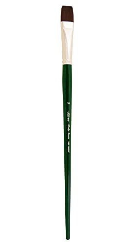 Silver Brush Limited Ruby Satin Bright Oil and Acrylic Paintbrush, Size 10