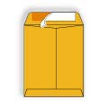 Roptex® Brown Kraft Catalog Envelope, 9" x 12", w Kwik-Tak® Peel and Seal, (SFI Certified), 28 lb, Vellum Finish, Center Seam, No Window, Flap Down - Box of 500 Envelopes