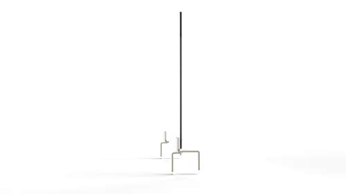 "Ghent Partition Extender, Frosted Thermoplastic w/Attached Clamp, 24""H x 24""W" (PEF2424-A)