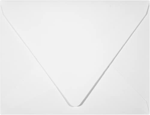 A2 Contour Flap Envelopes (4 3/8 x 5 3/4) - White - 100% Recycled (500 Qty.)