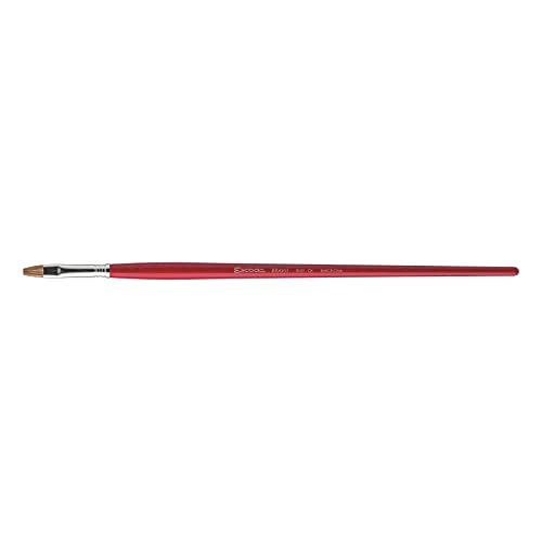 Escoda Bravo Series 3116 Artist Oil and Acrylic Paint Brush, Light Ox Hair, Bright, Size 16