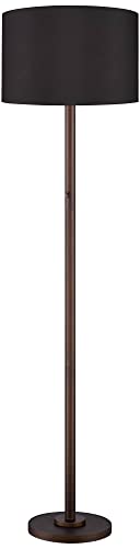 Possini Euro Design Meridian 72" Tall Bronze Black Light Blaster Floor Lamp