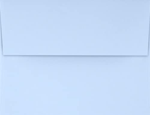 LUXPaper A2 Invitation Envelopes | Peel & Press | 4 3/8" x 5 3/4" | Baby Blue | 80lb. Text | 500 Qty