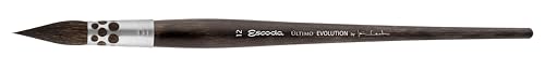 Escoda | Watercolour | Último Evolution Round Mop #12 | Size 12 | 1 Brush | Synthetic Tendo | Round mop