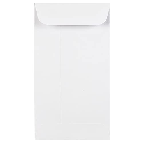 JAM PAPER #5 Coin Business Envelopes with Peel and Seal Closure - 2 7/8 x 5 1/4 - White - Bulk 500/Box