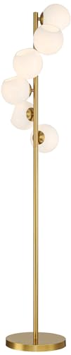 Astria 67" Tall Contemporary Warm Gold 6-Light Tree Floor Lamp