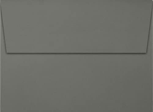 LUXPaper A7 Invitation Envelopes | Peel & Press | 5 1/4" x 7 1/4" | Smoke Gray | 80lb. Text | 500 Qty