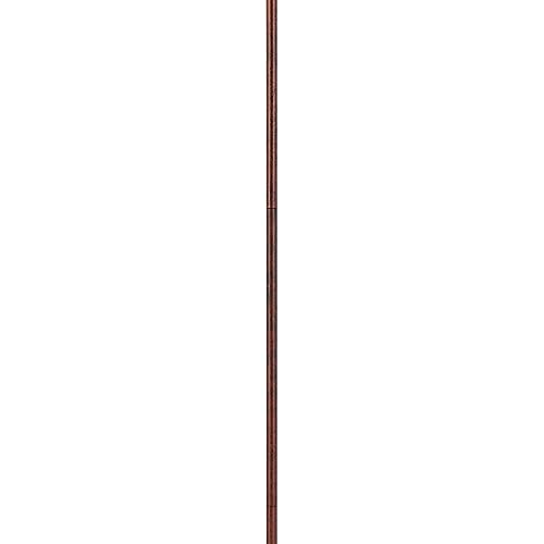 Benzara Cyan 65 Inch Modern Adjustable Arc Floor Lamp, Amber Mica Shade, Rust Metal