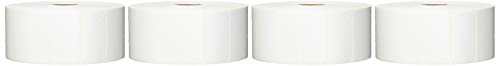 Brother 2"x1" TT Synthetic (Polyester) Label (for Resin Ribbon), 5”OD/1" Core, 2,725 Labels/Roll, 4 Rolls/Case