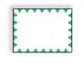 White Booklet Envelopes with First Class Border, 9" x 12", White Sulphite, 28 lb (SFI Certified), Vellum Finish, Two Side Seams Under, No Window - Box of 500 Envelopes