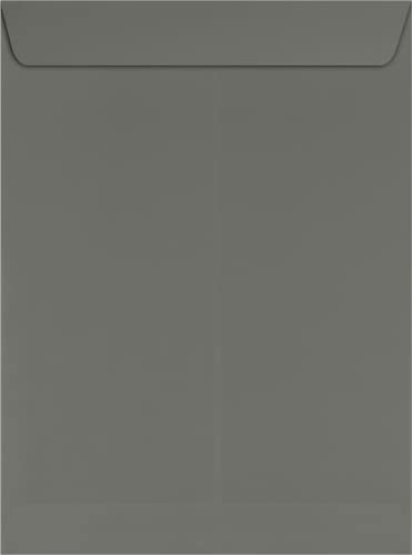 LUXPaper 9 x 12 Open End Envelopes | Peel & Press | Smoke Gray | 80lb. Text | 500 Qty