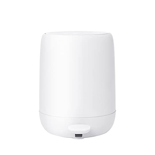 blomus SONO Bathroom Step Wastebasket, White, Modern Design