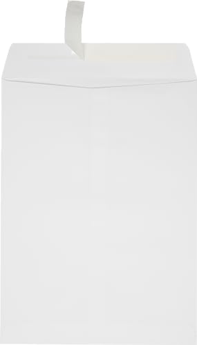 LUXPaper 9 x 12 Open End Window Envelopes | Peel & Press | White Linen | 80lb. Text | 250 Qty