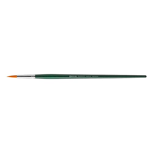Escoda Barroco Series 2511 Artist Oil & Acrylic Paint Brush, Synthetic Gold Taklon Filament, Round, Size 20