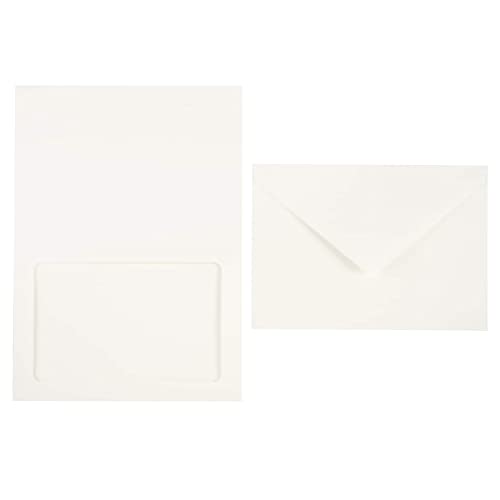 Recollections 5" x 7" Ivory Frame Cards & Envelopes, 12 Packs: 10 ct. (120 total)