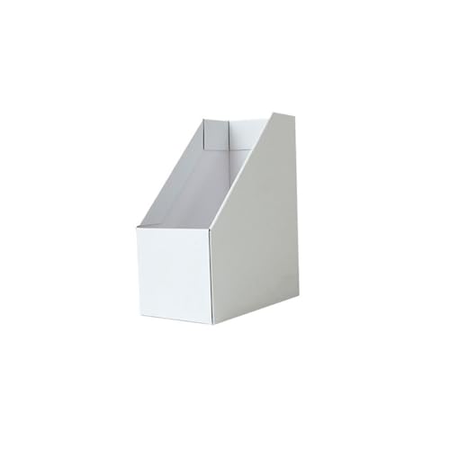 File Organizer Magazine File Holders, A4 Document Rack, for Storing Books Office Desk(White)