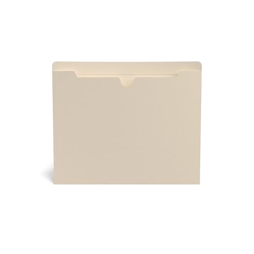 Staples Manila File Jackets, Letter, Flat, Reinforced Tab, 100/Carton