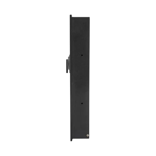 In-Wall Hidden Safe with Electronic Lock - Wall Mounted Safe for Home & Office, Dual Alarm Security, Password & Key Entry for Jewelry, Cash, Documents, 14.57x3.94x25.59 inch, Black