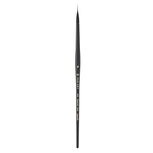 Pan Art Fineliner Brush Synthetic Sable No. 08 for Aquarelle & Acrylic Painting