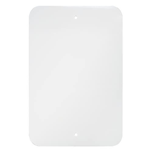 12” x 18” Metal Sign Blank, Print Ready White .040” Aluminum with Rounded Corners and Baked Enamel on Both Sides (50)