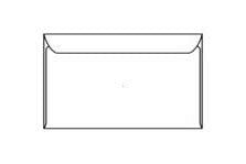 White Booklet Envelope, Side Open, 6" x 9-1/2", Vellum Finish, 24 lb (SFI Certified), Two Side Seams, No Window, Remoistening Seal - Case of 500