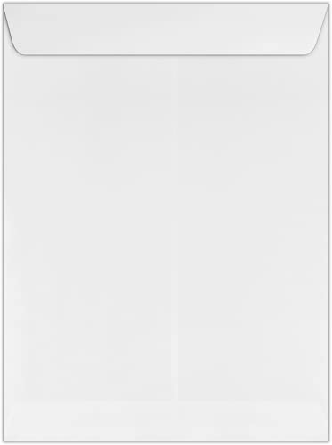 LUXPaper 9 x 12 Open End Envelopes | Peel & Press | White | 28lb. Text | 1,000 Qty