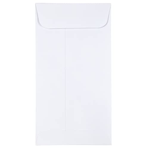 JAM PAPER #7 Coin Business Envelopes with Peel and Seal Closure - 3 1/2 x 6 1/2 - White - Bulk 500/Box