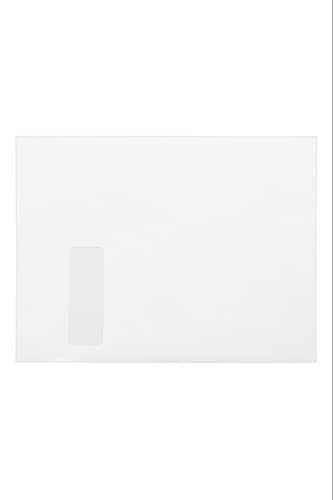 LUXPaper 9 x 12 Booklet Window Envelopes | Bright White | 28lb. Text | 250 Qty