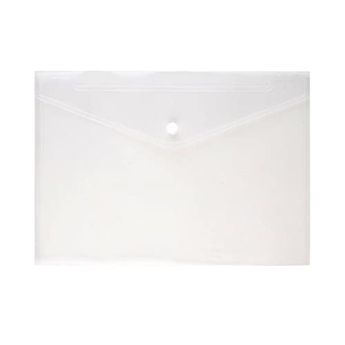 Filing Envelopes A4 Clear Document Bag Paper File Folder Stationery School Office Case 6 Colors Plastic Folders (Color : 6)