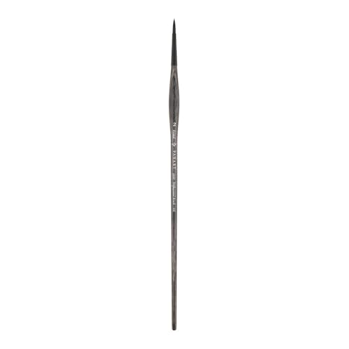 Pan Art Synthetic Round Brush No.02 for Oil Painting - Ideal for Artists - 1 Piece