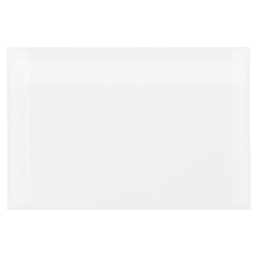 LUXPaper 6 x 9 Booklet Envelopes | Clear Translucent | 30lb. Text | 50 Qty