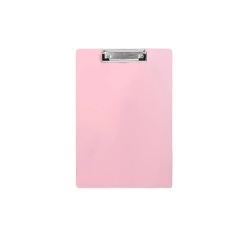 Clipboards Bulk 4Pcs A5 Clipboard Memo Pad Clip Board Loose-Leaf Notebook File Writing Pad Clamps Paper Holder Office School Supplies for Professionals(Pink)