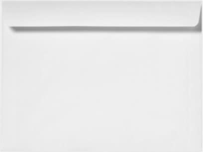 500 Cashier Depot - 10" x 13" Booklet Envelopes, Heavy 28 lb White Wove Paper, Open Side Design, Gummed Flap, 500 Count