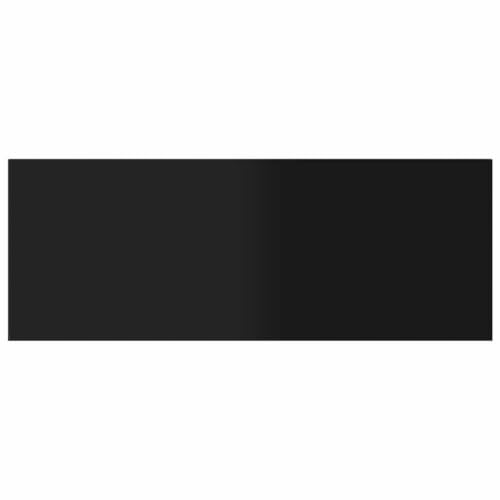 Bookshelf Boards 8 Pcs High Gloss Black 31.5x11.8x0.6 Inch Engineered Wood