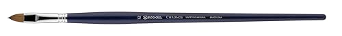 Escoda | Oil and Acrylic | Chronos series set | Size 6,8,12,1/2 | 4 Brushes | Synthetic-Natural (90% Synthetic - 10%Red Sable) | Toray-Mix (90% Gold Toray - 10% Red Sable) | Round pointed+Flat+Filbert