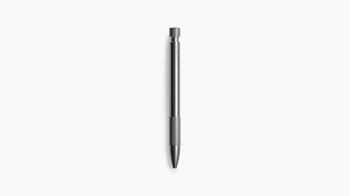Wingback Mechanical Pen | Luxury Precision Pen with Fisher Space Ink Cartridge, Heavyweight Metal Writing Pen, Made in England (Steel)