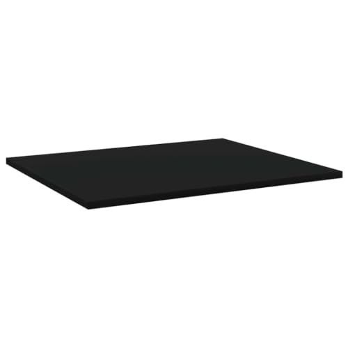 KDVXBCQJH 8 Pcs Black Bookshelf Boards 23.6"x19.7" Engineered Wood