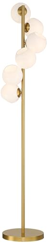 Astria 67" Tall Contemporary Warm Gold 6-Light Tree Floor Lamp