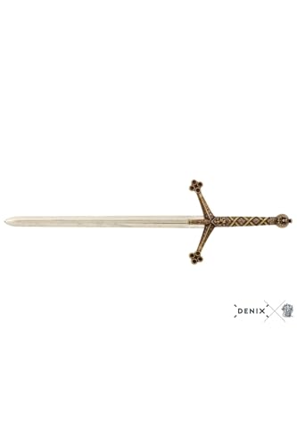 Decorative Claymore Sword Letter Opener 10 in Metallic Finish Metal Retro Style Gift Collectible - Metallic