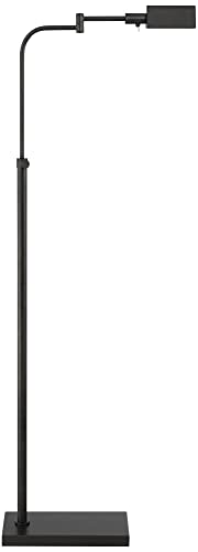 Keegan Dark Bronze Adjustable Swing Arm Pharmacy 54" Tall Floor Lamp