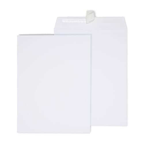Staples 9x12 EasyClose Catalog Envelopes, White Wove, Self-Seal, 250ct