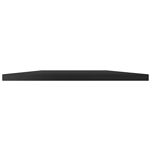 POUFGDR Bookshelf Boards 8 Pack, 39.4x11.8x0.6 Inch Engineered Wood, High Gloss Black Bookshelf Panels for Additional Storage Space